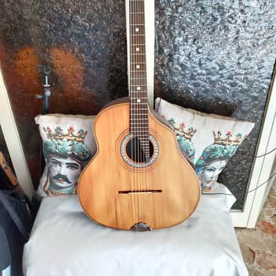 Old italian vintage Ancient guitar F. Masetti Acoustic 1930 Natural image 11