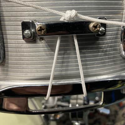 Slingerland - 5x14" No. 140, 10-Lug Aluminum Snare Drum with Rapid Strainer 1970s - Ribbed Aluminum. Engraved Hoops! image 13