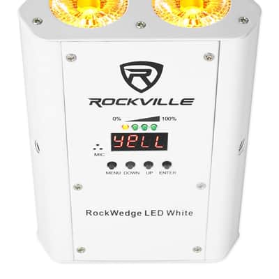 Rockville ROCKWEDGE PACKAGE WHITE 6) Battery Wireless Par Lights+Charging Case image 2