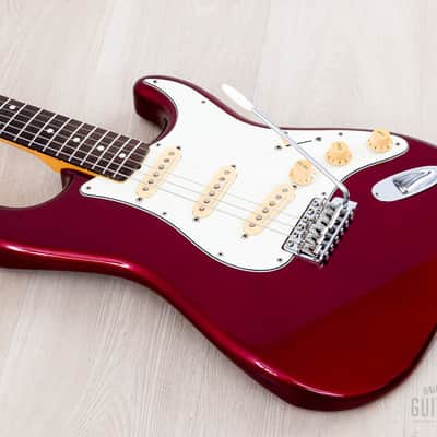 2008 Fender DiMarzio Collection Stratocaster '62 Vintage Reissue ST62-DMC Candy Apple Red, Japan CIJ image 10
