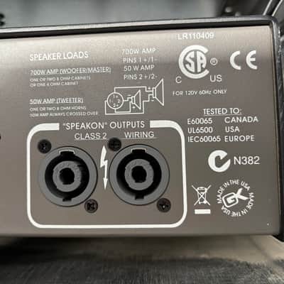 Gallien-Krueger 1001RB-II 700/50W Biamp Bass Head 2010s - Silver image 14