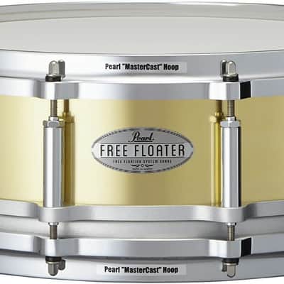 Pearl 14x5" Free Floater Snare Drum - Brass (FTBR1450) image 1
