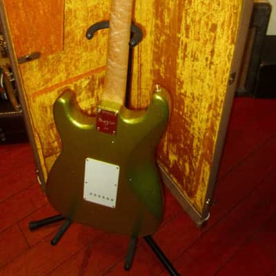 1998 Fender Custom Shop Dick Dale Stratocaster Chartreuse Sparkle image 7