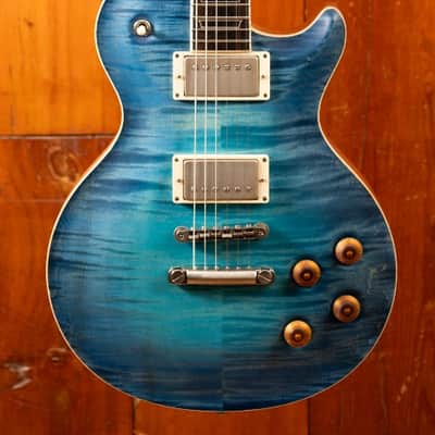 Nik Huber Orca 59 Blue Turquoise Glow Brazilian RW Fretboard image 2