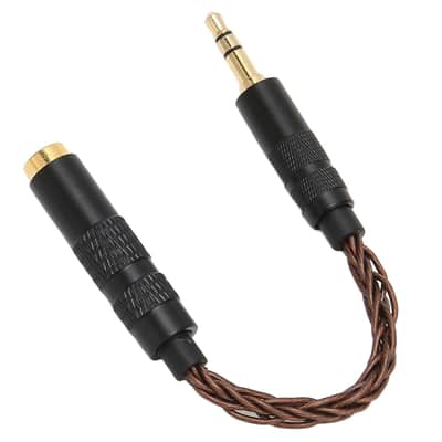 4.4mm Balanced Female to 3.5mm Stereo Male Adapter Cable, Gold Plated Connectors, Portable Headphone Convert Cable for Mixer Guitar Piano Amplifier Speaker (Antique Bronze) image 6