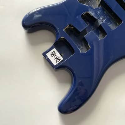 Blue SSH Guitar Stratocaster Strat Style Double Cutaway Basswood Body image 4