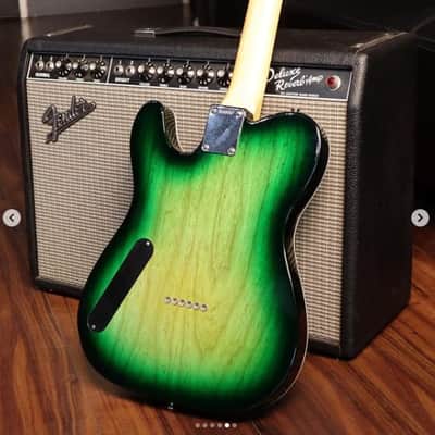 Fender Custom Shop Ron Thorn Masterbuilt Thinline Tele Greenburst ~ R108167 image 4