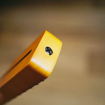 Telecaster Neck – Yellow Maple | 21 Frets | Nitro Satin Finish | Bone Nut image 10