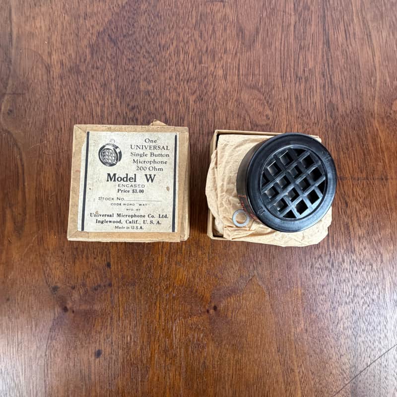 Universal Model W Microphone Element Capsule NOS image 1