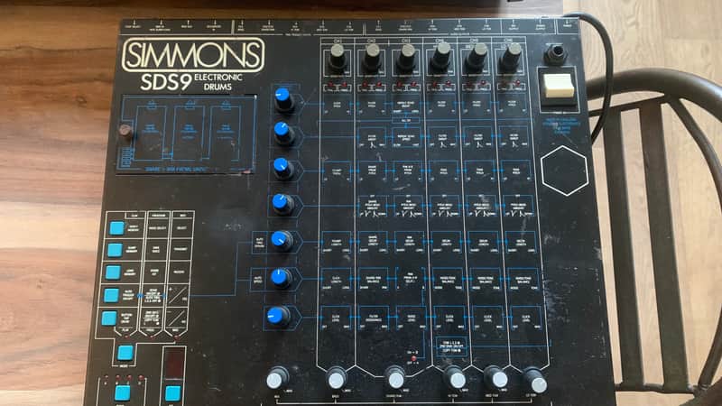 Simmons SDS9 6-Channel Drum Synthesizer 1985 - Black image 1