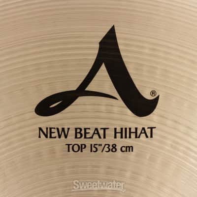Zildjian 15 inch A Zildjian New Beat Hi-hat Cymbals (A0136d1) image 4