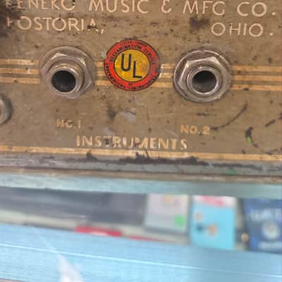 Magnatone M-19 Lap Steel and Amp 1947-1950 - Green Pearl image 2