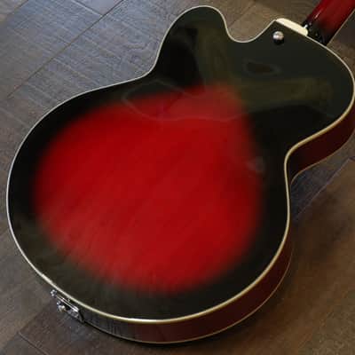 2015 Ibanez Artcore AF75-TRS-12-06 Hollowbody Electric Guitar Trans Red Sunburst + Hard Case image 12