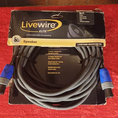 Live Wire Elite 25' 2 x 12g Speaker Cable - NEVER USED!! image 1