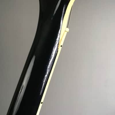 Vintage 1969 Matsumoku MIJ Aspen Single Cut Les Paul Piano Black LP Aged Gold HSC 7.1 lb image 11
