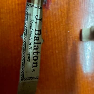 Used J. Balaton Stringed Instrument 4/4 Full Sized Violin w/ Lightweight Case Local Pickup Item image 9