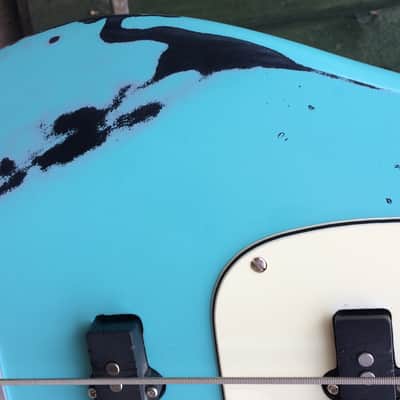 Recaster Bombora Bass relic Daphne Blue surf bass image 9