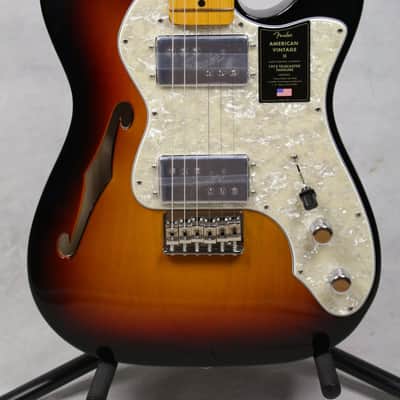 Fender American Vintage II 1972 Thinline Telecaster 3-Color Sunburst w/Case image 2
