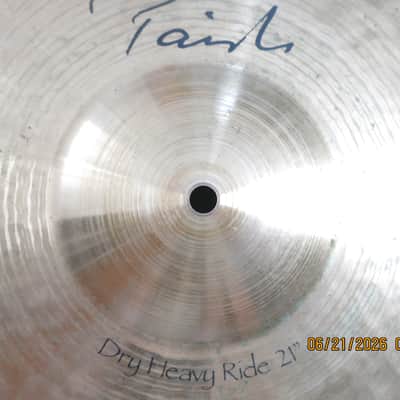 21" Paiste signature dry heavy ride cymbal image 4