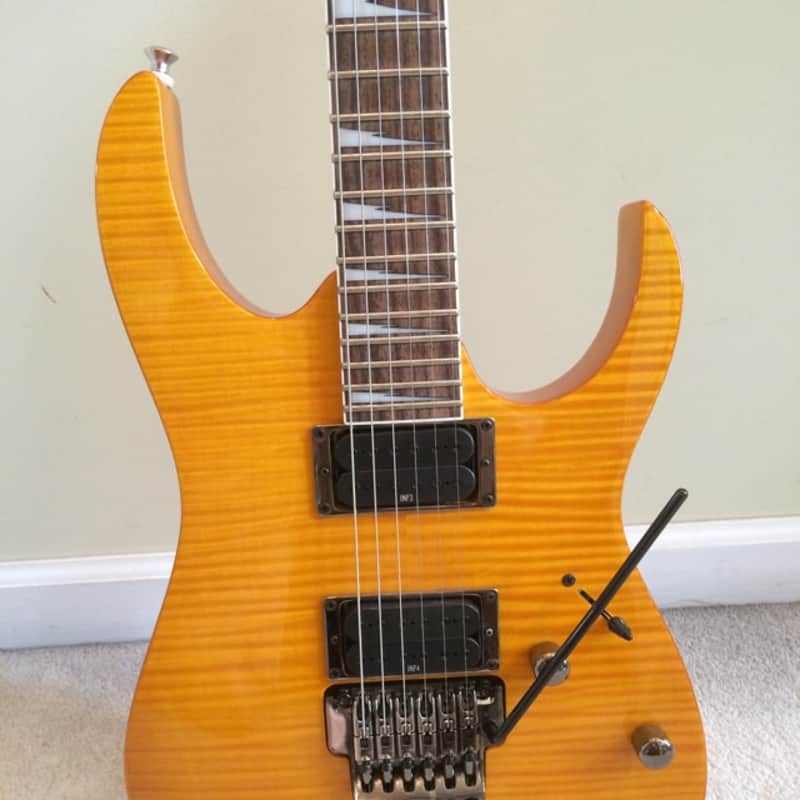 Ibanez RG320DXFM 2010 Amber Flame | Reverb