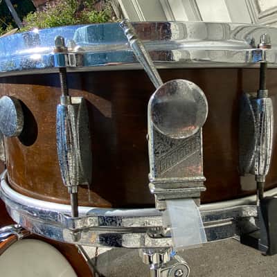 The best of Jazz Drum Kits! 3 Piece Gretsch Round Badge 18” Bass Drum! Mahogany Drum Set image 10