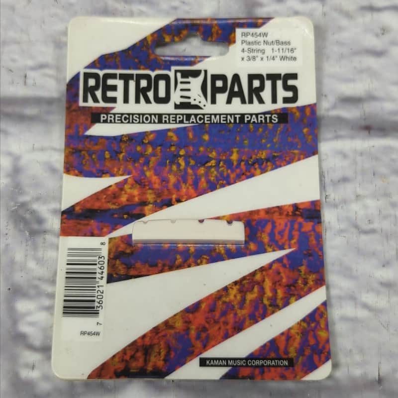 Retro Parts Electric Bass Nut - White image 1