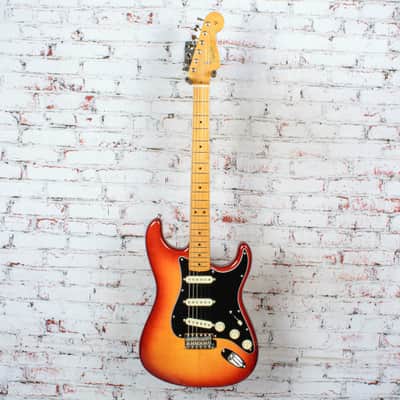 Fender - 2019 Rarities Flame Ash Top Stratocaster Electric Guitar - Plasma Red Burst - with OHSC - x0763 - USED (MMM-110207) image 2