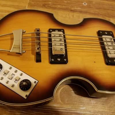 Crestwood Beatle Bass Hofner Clone Vintage Japan image 2