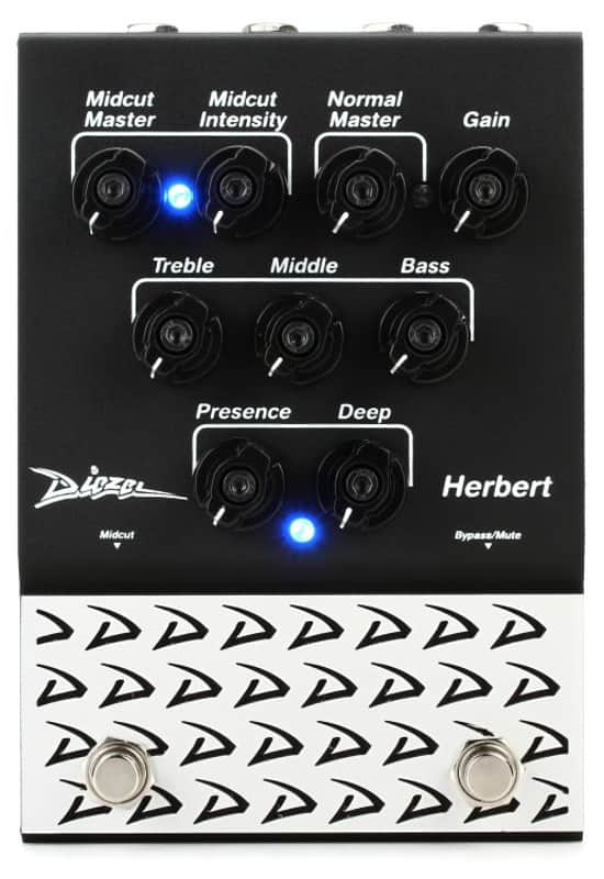 Diezel Herbert Pedal 2-channel Overdrive and Preamp (HerbertPedald1) image 1