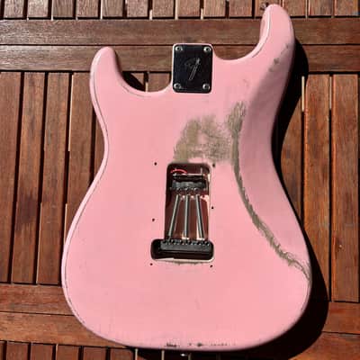 Fender Player Stratocaster Body Shell Pink Nitro Refinish image 7