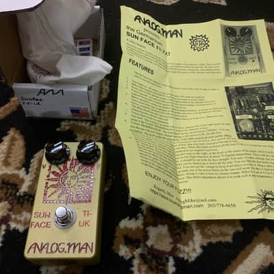 Analogman Sun Face TI-UK Germanium Fuzz 2008-2017 Gold image 2
