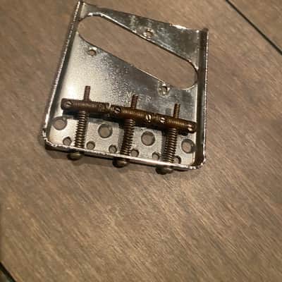 1964 Fender Telecaster bridge with saddles image 2