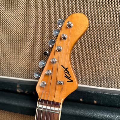 1966 Vox Harlem V244 3-Color Sunburst Factory Scalloped Neck image 12