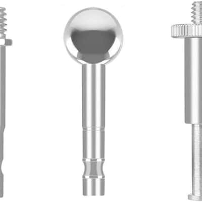3 Pack Boom Arm to 17mm Ball 1/4 inch 3/8 Screw Bolt Mount Connector Adapter Joint Head Converter for Microphone Arm Stand Mic Arm Scissor Shock Mount Condenser Video Light Phone Holder Clip image 1