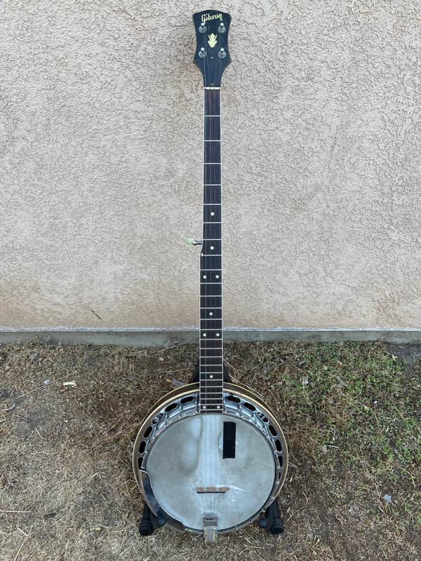 Gibson RB-180 1960s long neck banjo resonator closed back image 1