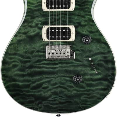 PRS - Paul Reed Smith SE Custom 24 Quilt - Electric Guitar - Teal Black - w/ Gigbag image 2