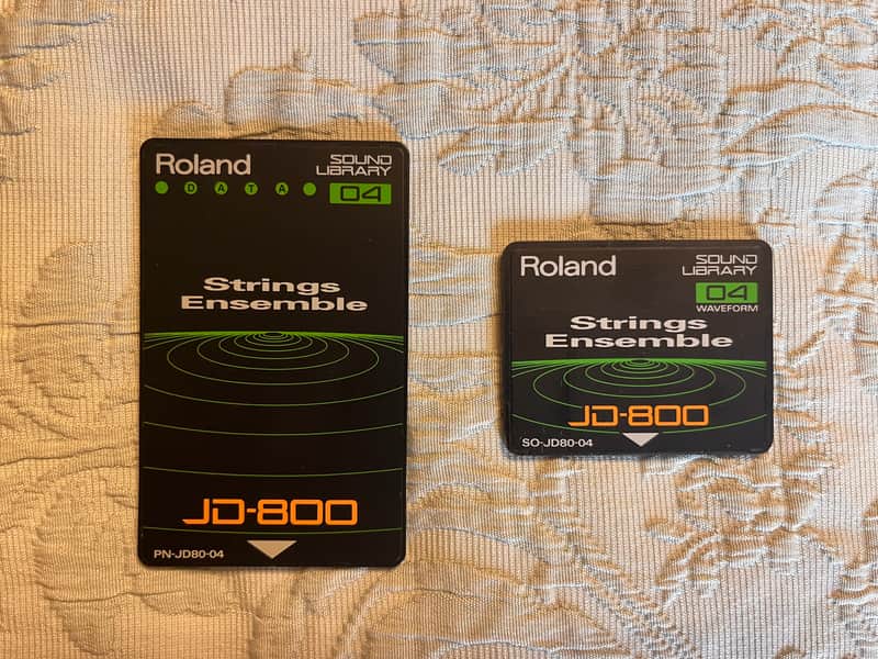Roland JD800 String Ensemble PN-JD80-04 and SO-JD80-04 Expansion Cards