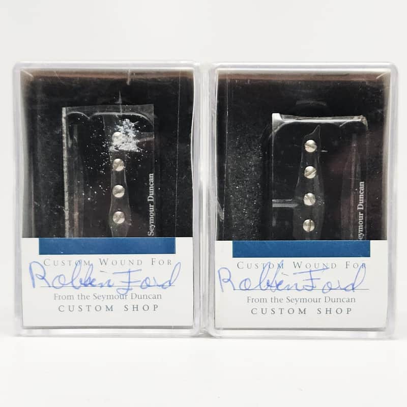 Seymour Duncan Custom Shop P-Rail Humbucker Pickup Set Custom Wound For Robben Ford and packaging signed by Seymour Duncan, Mint Condition with Boxes! image 1