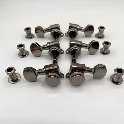 L3R3 Locking Guitar Tuners 10mm 3x3 Set in Black Nickel image 4