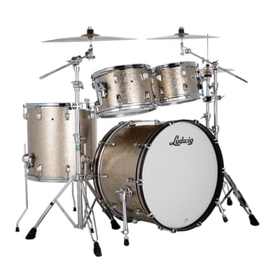 Ludwig NeuSonic Titanium Super Sparkle Pro Beat Drums 14x24_16x16_9x13 3pc Shell Pack | NEW | Authorized Dealer image 1