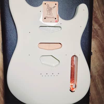 Warmoth Body Tele Strat combo White -USA made image 1