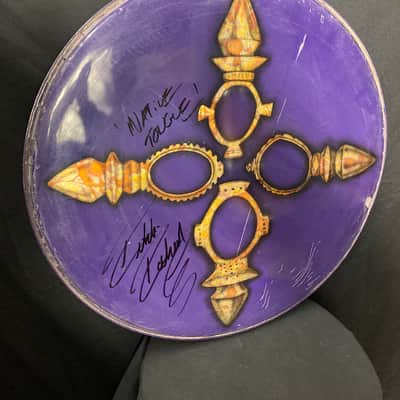Rikki Rockett’s, Native Tongue Tour 1993-1994 Logo Bass Drum Head. SIGNED!! image 1