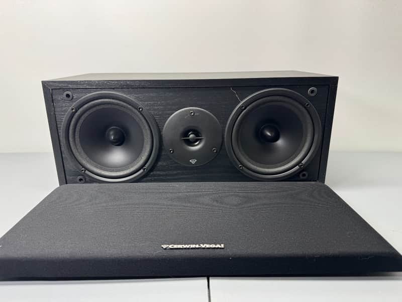 Cerwin-Vega! LS-6C Center Channel Speaker HiFi Stereo Vintage 2-Way Audio