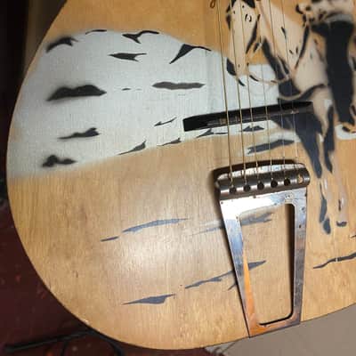 R.S. Williams built RARE "Wandering Cowboy" 1950s stencil guitar Hensel made in Canada image 8