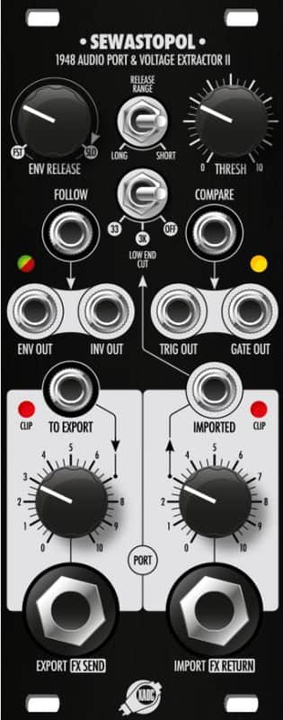 XAOC FACEPLATES BLACK PANEL-Sewastapol : BRAND NEW :  [DETROIT MODULAR] image 1