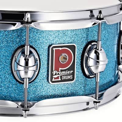 Premier Genista Classic 14" x 5.5" Birch Aqua Sparkle Snare Drum PGB1455SAQX image 3