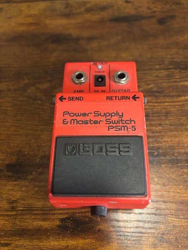 Boss PSM-5 Power Supply & Master Switch (Red Label) 1984 - 1990 - Red image 1