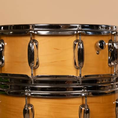 1990s Slingland Artist Custom Natural Maple Drum Set 14x20 8x12 14x14 and 5x14 image 18