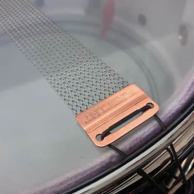 Ludwig  Pre-serial No. 491 Pioneer 5x14" 6-Lug  Snare w/ Keystone Badge, in Purple (refinished) image 15