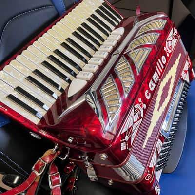 CAMILLO 120 BASS ACCORDION - RED PEARL image 2